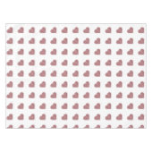 グリッターバラ金ゴールドハート白の背景 テーブルクロス (正面(横))