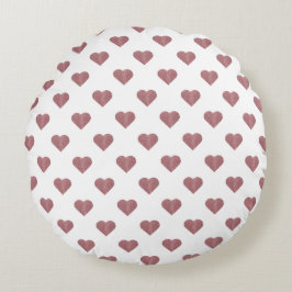 グリッターバラ金ゴールドハート白の背景 ラウンドクッション