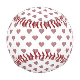 グリッターバラ金ゴールドハート白の背景 野球ボール