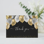 グリッターバルーンありがとう サンキューカード (スタンド正面)