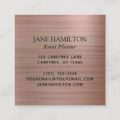 グリッターバルーンバラ金ゴールド スクエア名刺 (裏面)