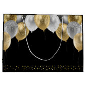 グリッターバルーン50th誕生日パーティー ラージペーパーバッグ (裏面)