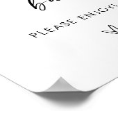 グリッターバー標識 |誕生日パーティーグリッターのサイン ポスター (角)