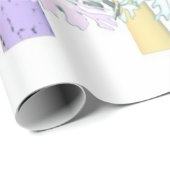 グリッターパステルカラーデザインツリー ラッピングペーパー (ロールコーナー)