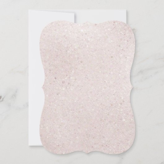 グリッターパステルフローラユニコーン誕生日招待状 招待状 (裏面)