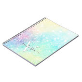 グリッターパステル《写真》ぼけ味パタカラフルーン ノートブック (左側)