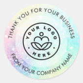 グリッターパステル《写真》ぼけ味パタカラフルーン ラウンドシール (正面)