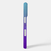グリッターパーソナライズされた抽象芸術ブルー&パープル Case-Mate iPhoneケース (裏面 / 右)