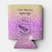 グリッターパーソナライズされた誕生日トリップクルーズ 缶クーラー (裏面)