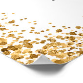 グリッターパーティーウェルカムサイン ポスター (角)