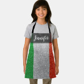 グリッターパーティーシェフベイカーアーティストイタリアイタリアン エプロン (インサイチュ)