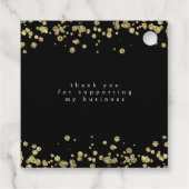 グリッターパーティーバラと金ゴールド感謝していユー フェイバータグ (裏面)