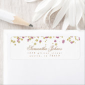 グリッターパーティーバラ及び金ゴールド差出人住所 ラベル (インサイチュ)