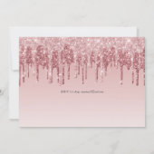 グリッターパーティーバラ金ゴールドピンクANY AGEフォトガールズ 招待状 (裏面)