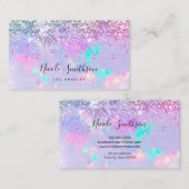 グリッターパープルオパールの名刺 名刺 (正面/裏面)
