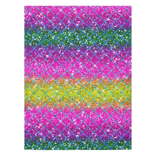 グリッターパープルスナンケスキン テーブルクロス (正面)