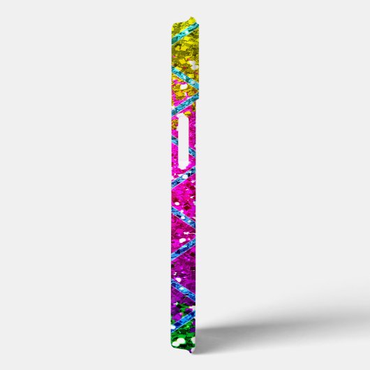 グリッターパープルスナンケスキン Case-Mate iPhoneケース (裏面 / 右)