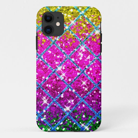 グリッターパープルスナンケスキン Case-Mate iPhoneケース (裏面)