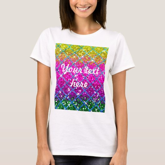 グリッターパープルスナンケスキン Tシャツ (正面)