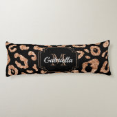 グリッターヒョウ印刷 ボディピロー (裏面)