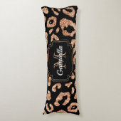 グリッターヒョウ印刷 ボディピロー (正面縦)