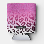 グリッターヒョウ印刷 缶クーラー (正面)