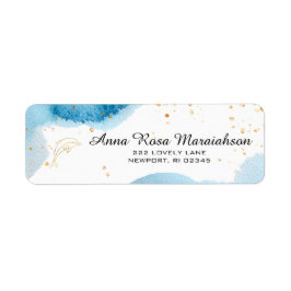 *~*グリッタービーチ航海の海金ゴールドイルカ ラベル