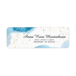 *~*グリッタービーチ航海の海金ゴールドコンチシェル ラベル