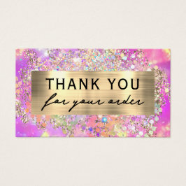 グリッターピンクのオパール割引カード