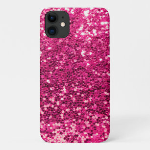 グリッターピンクエレガントきらきら光るグラムガーリー iPhone 11 ケース