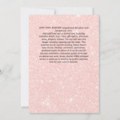 グリッターピンクキンセアニェラ- AGATEバラ金ゴールド 招待状 (裏面)