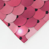 グリッターピンクシークイン模様 フリースブランケット (角)