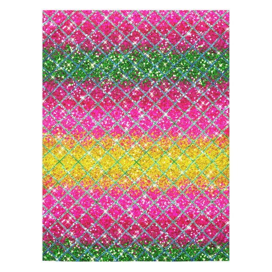 グリッターピンクスナンケスキン テーブルクロス (正面)