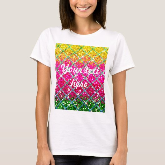 グリッターピンクスナンケスキン Tシャツ (正面)