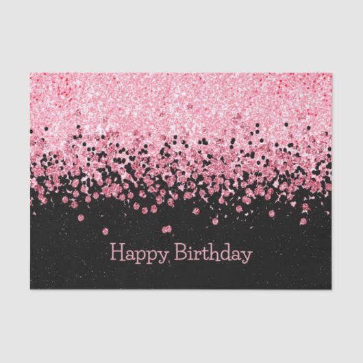 グリッターピンクスパークル 薄葉紙 (正面)
