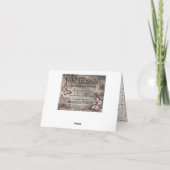 グリッターピンクスプレイ王室のルプリンセスありがとう サンキューカード (裏面)