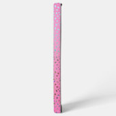 グリッターピンクチータプリント SAMSUNG GALAXYケース (左側面)