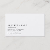 グリッターピンクトレシックファッションブティックモデル 名刺 (裏面)