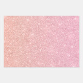 グリッターピンクバニーSome Bunnyは1歳の誕生日だ ラッピングペーパーシート (正面3)