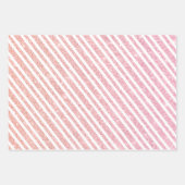 グリッターピンクバニーSome Bunnyは1歳の誕生日だ ラッピングペーパーシート (正面2)