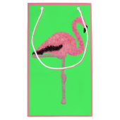 グリッターピンクフラミンゴ スモールペーパーバッグ (裏面)