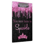 グリッターピンクブラックからス生まれパークルへ クリップボード (右)