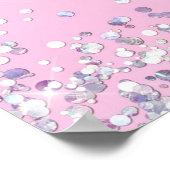 グリッターピンク14thバースデーパーティーポスター ポスター