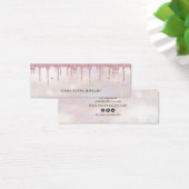 グリッターピンク・イヤリングバスケスタッズミニディスプレイカード (デスク)