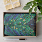 グリッターピーコックスエレガント羽ピンクのデコパージュ 薄葉紙 (ギフト)