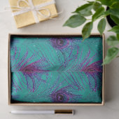 グリッターピーコックフェザーシリーズデザイン12 薄葉紙 (ギフト)