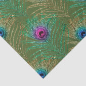 グリッターピーコックフェザーシリーズデザイン17 薄葉紙 (詳細)