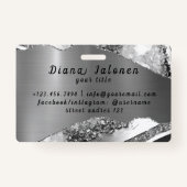 グリッターピ結婚ンクの付属品 バッジ (裏面)