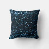 グリッターファッションシークインホワイトブルーネイビーグラムミニマ クッション (裏面)