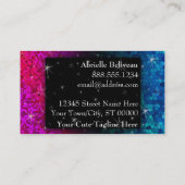 グリッターファッションブティックメイクアップアートイベントプランナー 名刺 (裏面)